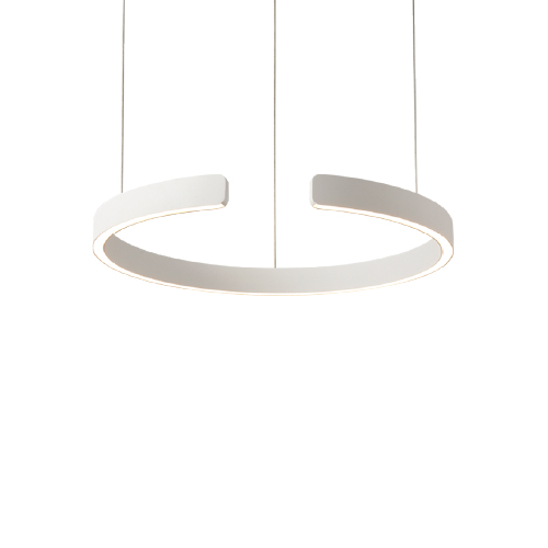 Colgante herradura de 60cm de diámetro con led 50W blanco